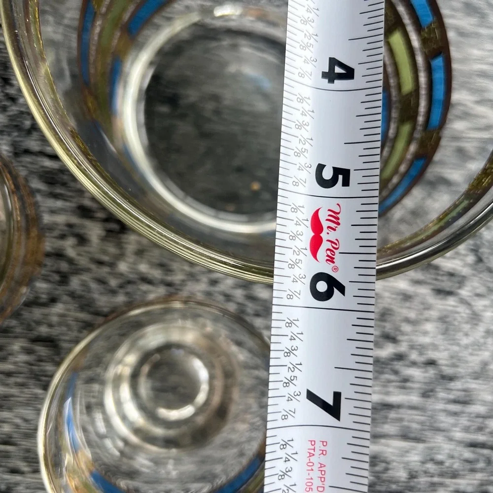Culver‎ Empress Footed Whiskey Rocks Glasses & Ice Bucket - set of 5